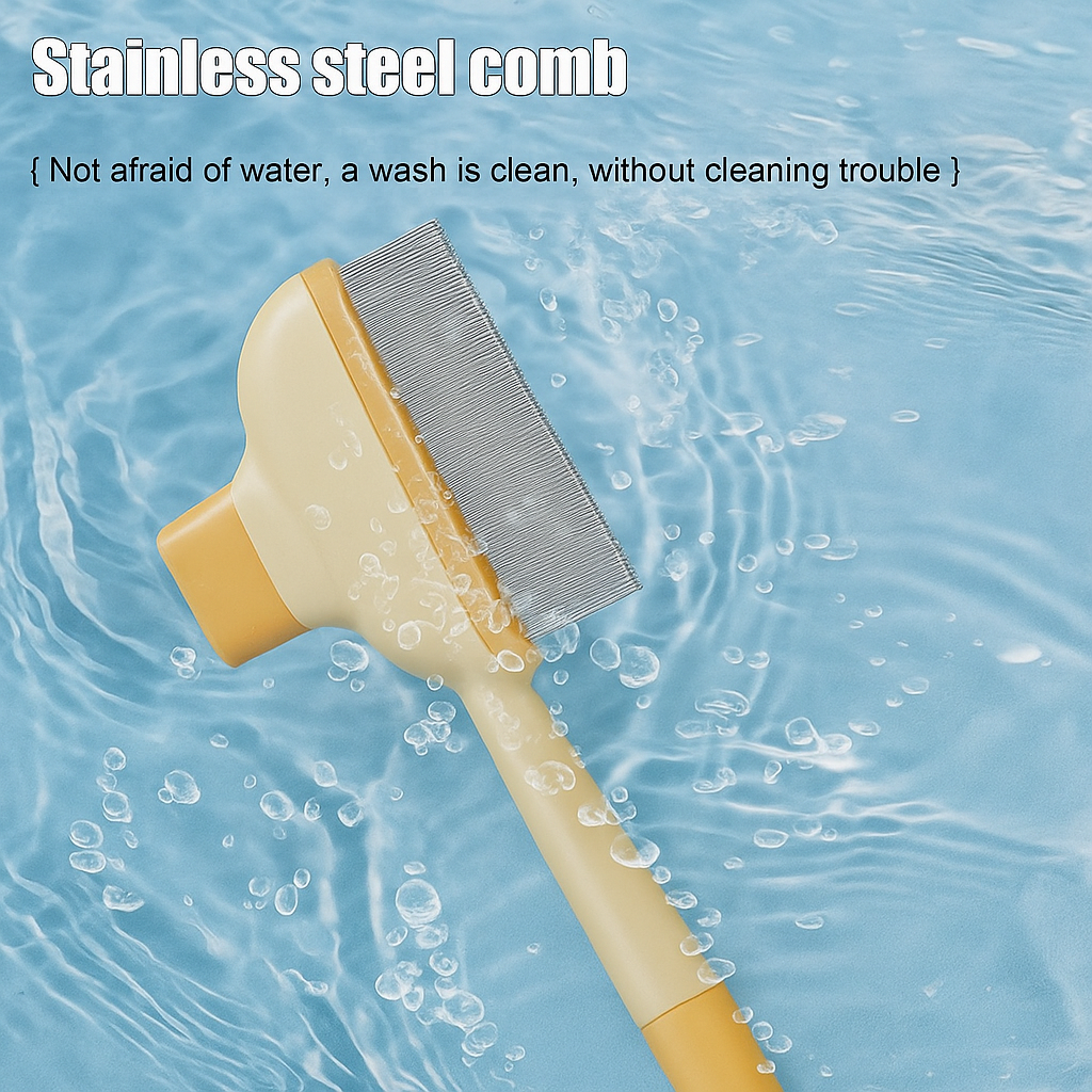 FurEase Flea Comb & Shedding Brush