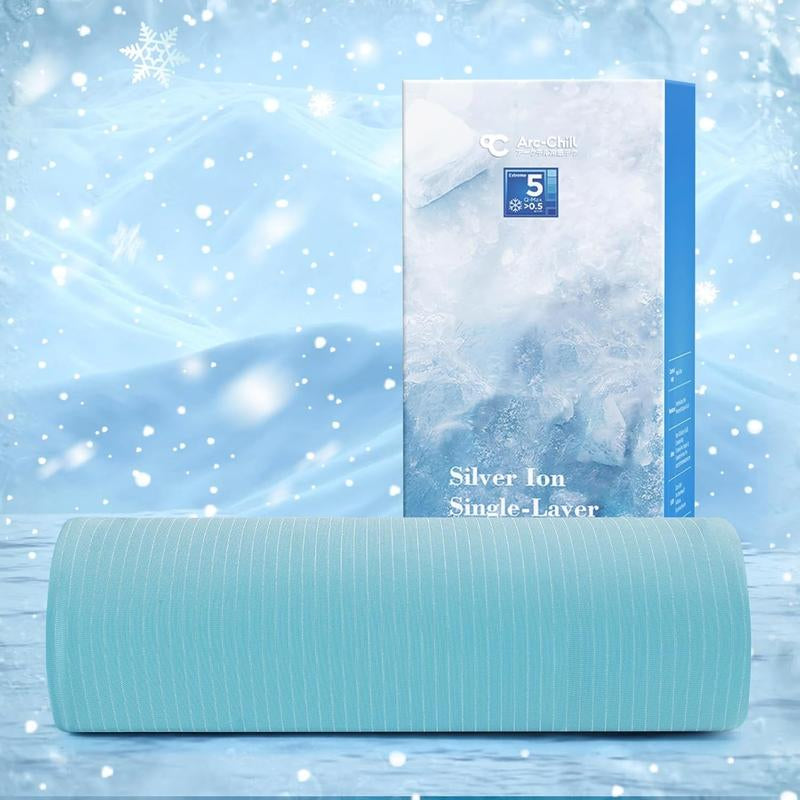 Elegear Arc-Chill 3.0 Cooling Blanket for Hot Sleepers - Lightweight, Breathable Summer Blanket with Silver Ion Technology for Sensitive Skin, Ideal for Home, Bed, Couch, and Office