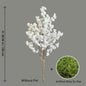 100-220Cm New Artificial Cherry Tree Plant Natural Trunk Silk Fake Leave Ornament Outdoor Faux Plant for Wedding Home Room Decor